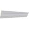 Ekena Millwork 3"H x 2"P x 3 5/8"F x 94 1/2"L Lisbon Traditional Smooth Crown Moulding MLD03X02X03LI - alternate 2